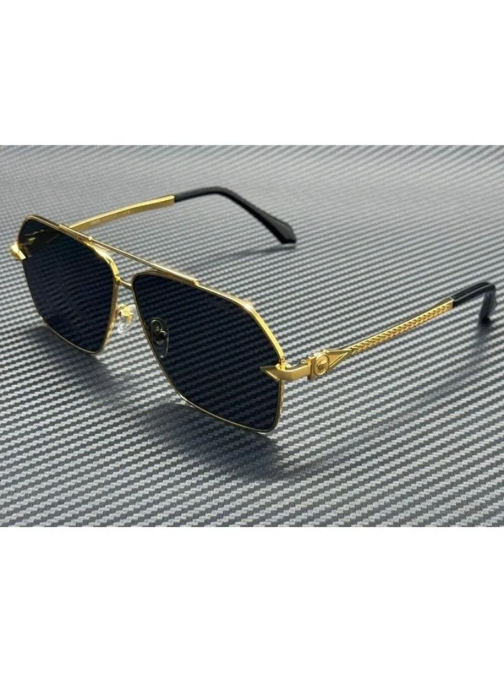 New Versace Men Gold Sunglasses 63-10-140